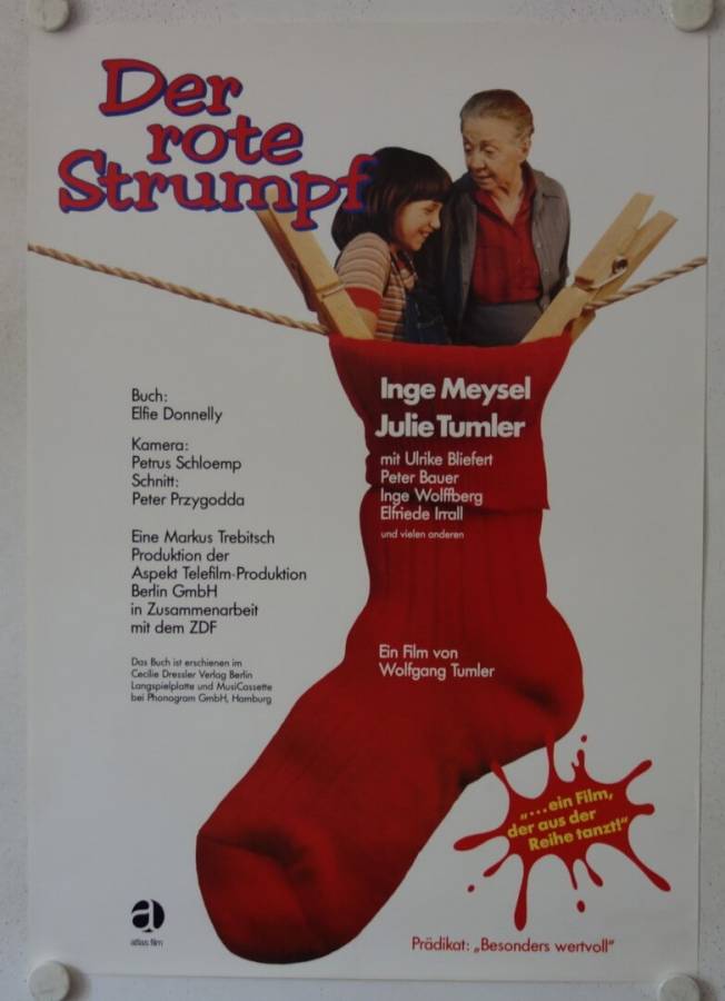 Der rote Strumpf - The red Sock original release german movie poster